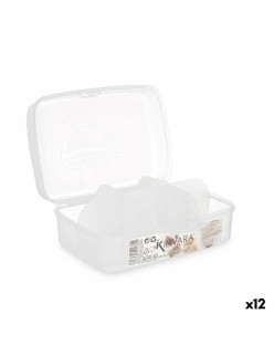 Scatola con scomparti Kinvara 02 1178 Trasparente Plastica 21,5 x 8 x 14,6 cm (12 Unità)