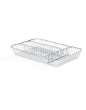 Vassoio Portaposate Kinvara CN-W7267-1 CHROME Argentato Metallo 26 x 4,5 x 35,5 cm (6 Unità)