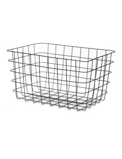 Cestino Multiuso Kinvara W5759K-L BLACK Nero Metallo 38,5 x 20,5 x 28 cm Rettangolare (6 Unità)