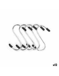 Gancio per appenderla Kinvara 375 Argentato Metallo 7 cm Set (12 Unità)