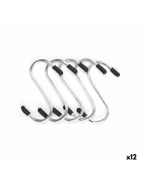 Gancio per appenderla Kinvara 375 Argentato Metallo 7 cm Set (12 Unità)