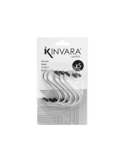 Gancio per appenderla Kinvara 375 Argentato Metallo 7 cm Set (12 Unità)