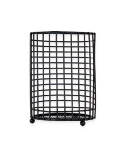 Contenitore per Utensili da Cucina Kinvara W7728-2P Nero Metallo 11,3 x 16 x 11,3 cm (6 Unità)