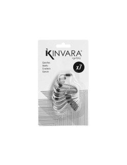 Gancio per appenderla Kinvara 376 Argentato Metallo 4,7 cm Set (12 Unità)