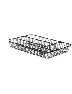 Vassoio Portaposate Kinvara W7267-1 Nero Metallo 26 x 4,7 x 35,5 cm (6 Unità)