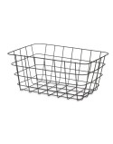 Cestino Multiuso Kinvara W579K-M BLACK Nero Metallo 30,3 x 14 x 22,5 cm Rettangolare (6 Unità)
