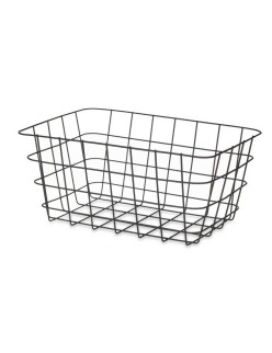 Cestino Multiuso Kinvara W579K-M BLACK Nero Metallo 30,3 x 14 x 22,5 cm Rettangolare (6 Unità)