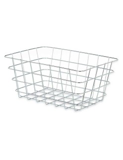 Cestino Multiuso Kinvara W5759K-M CHROME Argentato Metallo 31 x 14 x 21 cm Rettangolare (6 Unità)