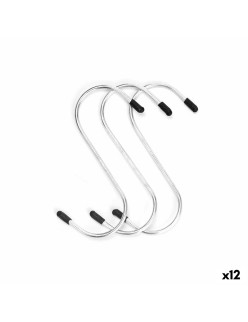 Gancio per appenderla Kinvara 373 Argentato Metallo 12 cm Set (12 Unità)