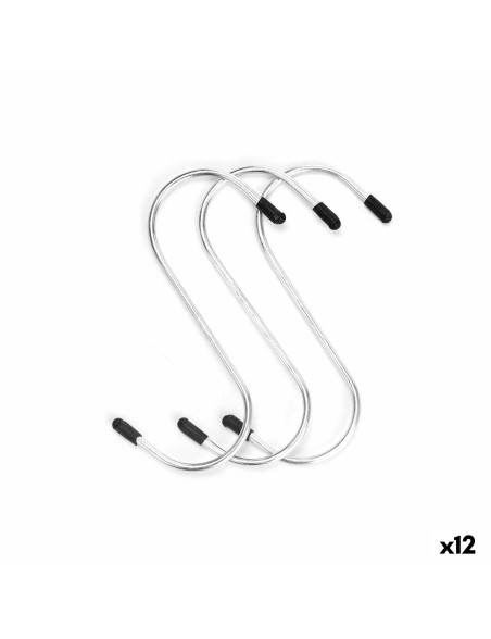 Gancio per appenderla Kinvara 373 Argentato Metallo 12 cm Set (12 Unità)