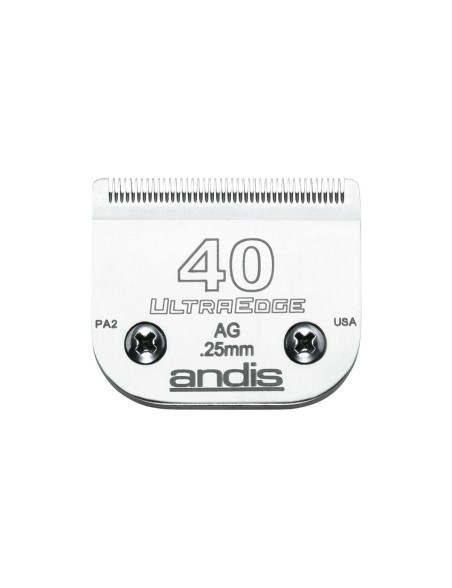Lâminas de Barbear Andis S-40 Aço Cromado 0,25 mm