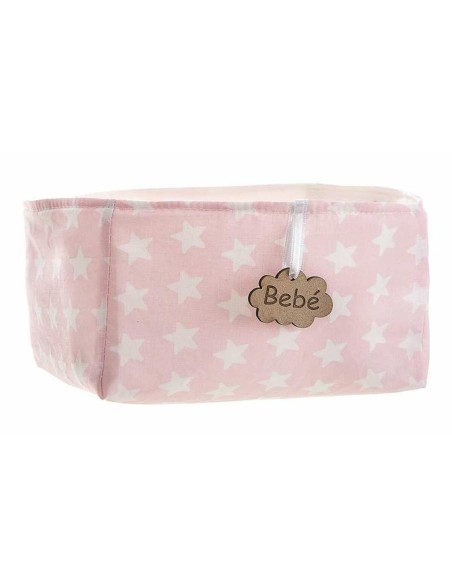 Korb Rosa Sterne 18 x 14 x 10,5 cm
