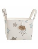 Cabaz Estampado Estrelas Com pegas 17 x 13,5 x 20 cm