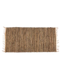 Tapis Noir Naturel 70 x 1 x 140 cm (8 Unités)