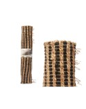 Carpet Black Natural 70 x 1 x 140 cm (8 Units)