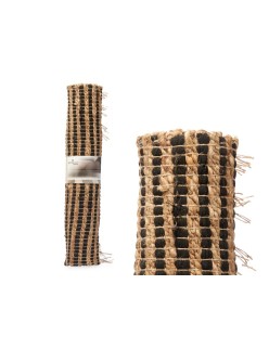 Tapis Noir Naturel 70 x 1 x 140 cm (8 Unités)