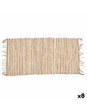 Teppich Weiß natürlich 70 x 1 x 140 cm (8 Stück)