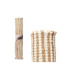 Carpet White Natural 70 x 1 x 140 cm (8 Units)