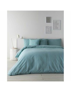 Housse de Couette Naturals LINO BLANCO Vert 143 x 200 cm