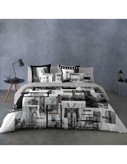 Copripiumino Naturals DOWNTOWN Osimano 3 Pezzi 260 x 220 cm