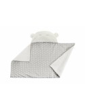Couverture de bébé Réversible Avec capuche 90 x 66 cm Etoiles