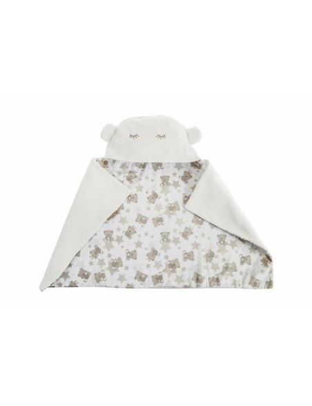 Manta para Bebé Reversible Con capucha 90 x 66 cm osos