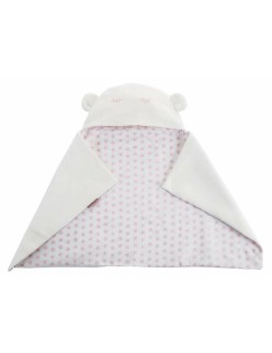 Manta para Bebé Reversible Con capucha 90 x 66 cm Estrellas