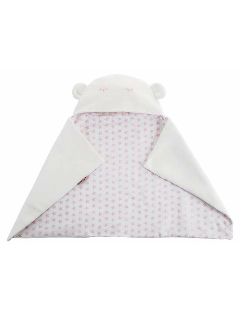 Manta para Bebé Reversible Con capucha 90 x 66 cm Estrellas