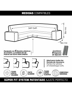Sofabezug Sofaskins NIAGARA 340 - 540 cm