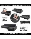 Cover for chaise longue with long right arm Sofaskins NIAGARA 210 - 340 cm