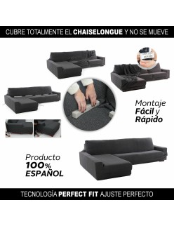 Housse pour chaise longue avec bras gauche long Sofaskins NIAGARA 210 - 340 cm
