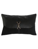 Cuscino Home ESPRIT Nero Dorato 50 x 10 x 30 cm