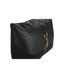 Cuscino Home ESPRIT Nero Dorato 50 x 10 x 30 cm