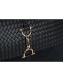 Cuscino Home ESPRIT Nero Dorato 50 x 10 x 30 cm