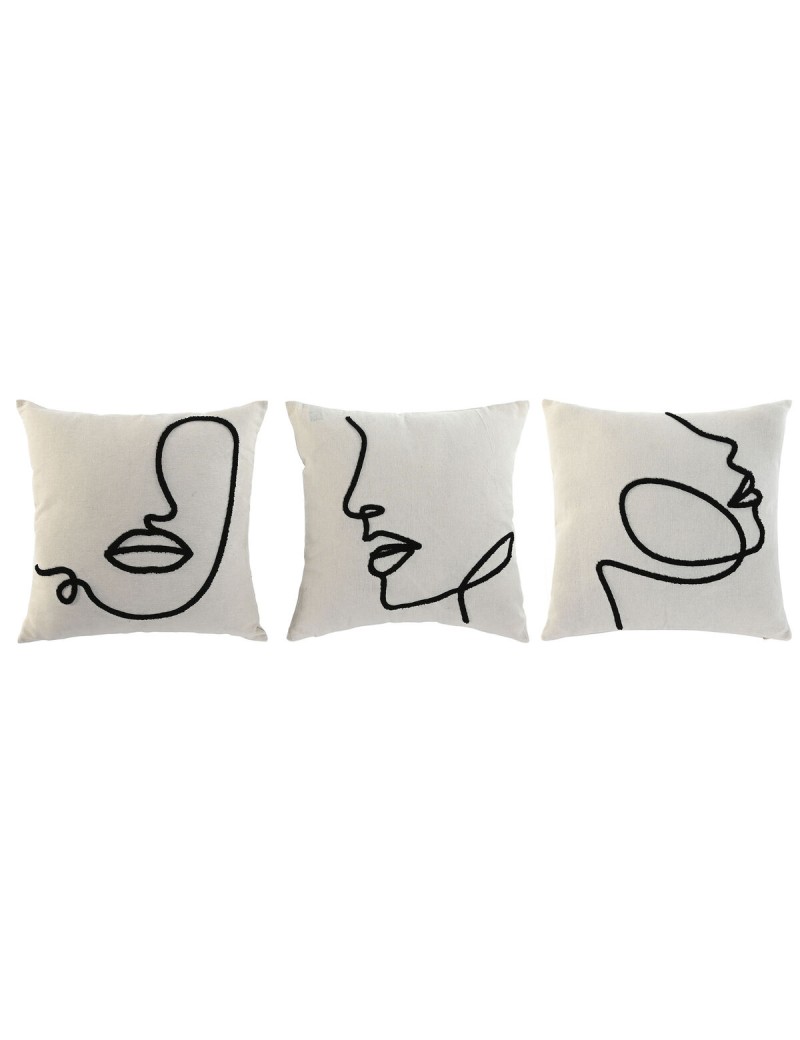 Cuscino Home ESPRIT Naturale 45 x 15 x 45 cm (3 Unità)