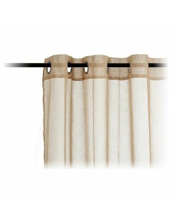 Cortinas 140 x 260 cm Bege (6 Unidades)