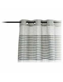Cortinas 140 x 260 cm Cinzento claro (6 Unidades)