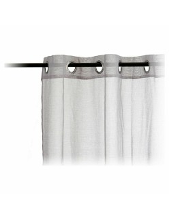 Cortinas 140 x 260 cm Cinzento claro (6 Unidades)