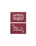 Felpudo DKD Home Decor Blanco Rojo PVC Fibra de coco 60 x 40 x 1,5 cm (2 Unidades)