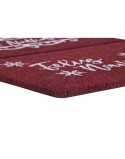 Felpudo DKD Home Decor Blanco Rojo PVC Fibra de coco 60 x 40 x 1,5 cm (2 Unidades)