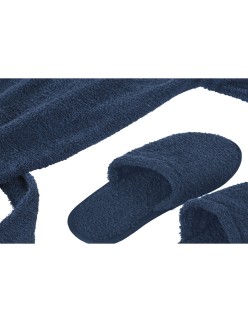 Bademantel Home ESPRIT Blau Baumwolle Herren