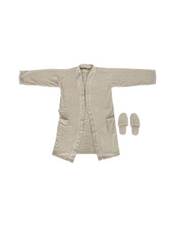 Bademantel Home ESPRIT Beige Baumwolle Herren