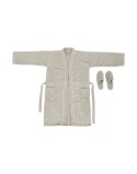 Dressing Gown Home ESPRIT Beige Lady 400 g /m²
