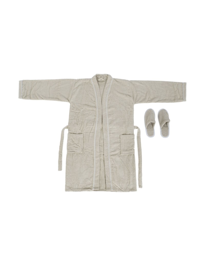 Dressing Gown Home ESPRIT Beige Lady 400 g /m²