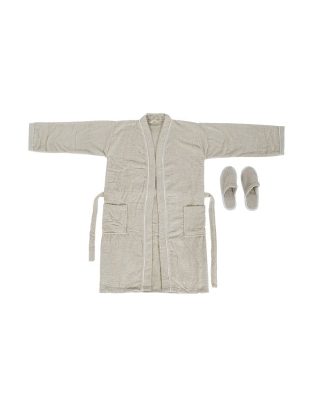 Dressing Gown Home ESPRIT Beige Lady 400 g /m²