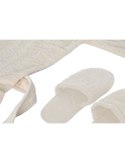 Bademantel Home ESPRIT Creme Baumwolle Herren