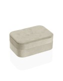 Boîte à bijoux Versa Crème Bois Miroir Bois MDF 10 x 6 x 14,7 cm