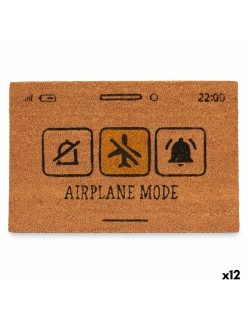 Felpudo Airplane Mode Amarillo Natural 60 x 1 x 40 cm (12 Unidades)