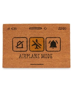 Paillasson Airplane Mode Jaune Naturel 60 x 1 x 40 cm (12 Unités)
