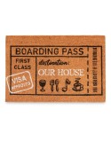 Zerbino Boarding Pass Naturale 60 x 1 x 40 cm (12 Unità)